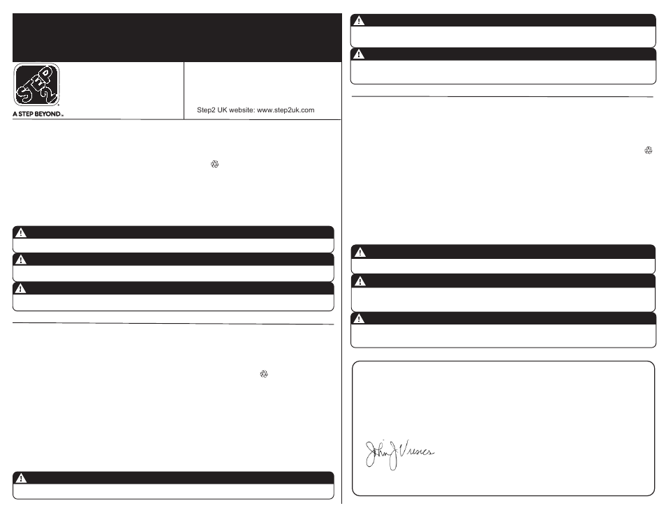 Step2 Versa Seat Wagon User Manual | 7 pages