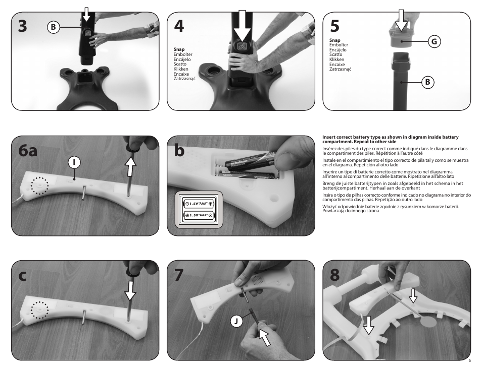 6a c b 7 | Step2 Light-It-Up Pro Basketball Set User Manual | Page 6 / 9