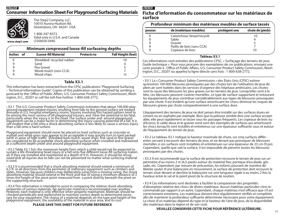 Step2 Naturally Playful® Playhouse Climber & Swing Extension User Manual | Page 15 / 35