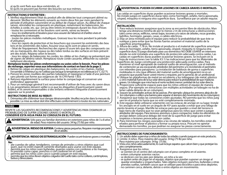 Step2 Naturally Playful® Playhouse Climber & Swing Extension User Manual | Page 22 / 35