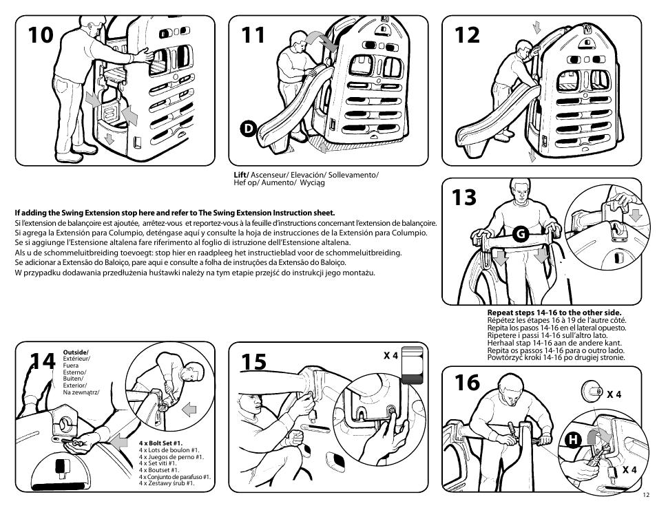 Step2 Naturally Playful® Playhouse Climber & Swing Extension User Manual | Page 30 / 35