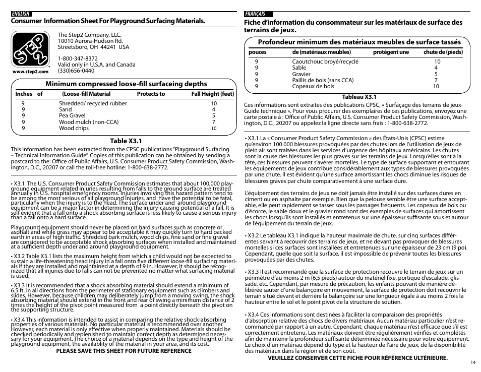 Step2 Naturally Playful® Playhouse Climber & Swing Extension User Manual | Page 32 / 35