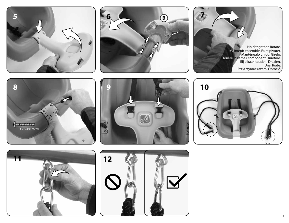Step2 Infant to Toddler Swing User Manual | Page 11 / 17