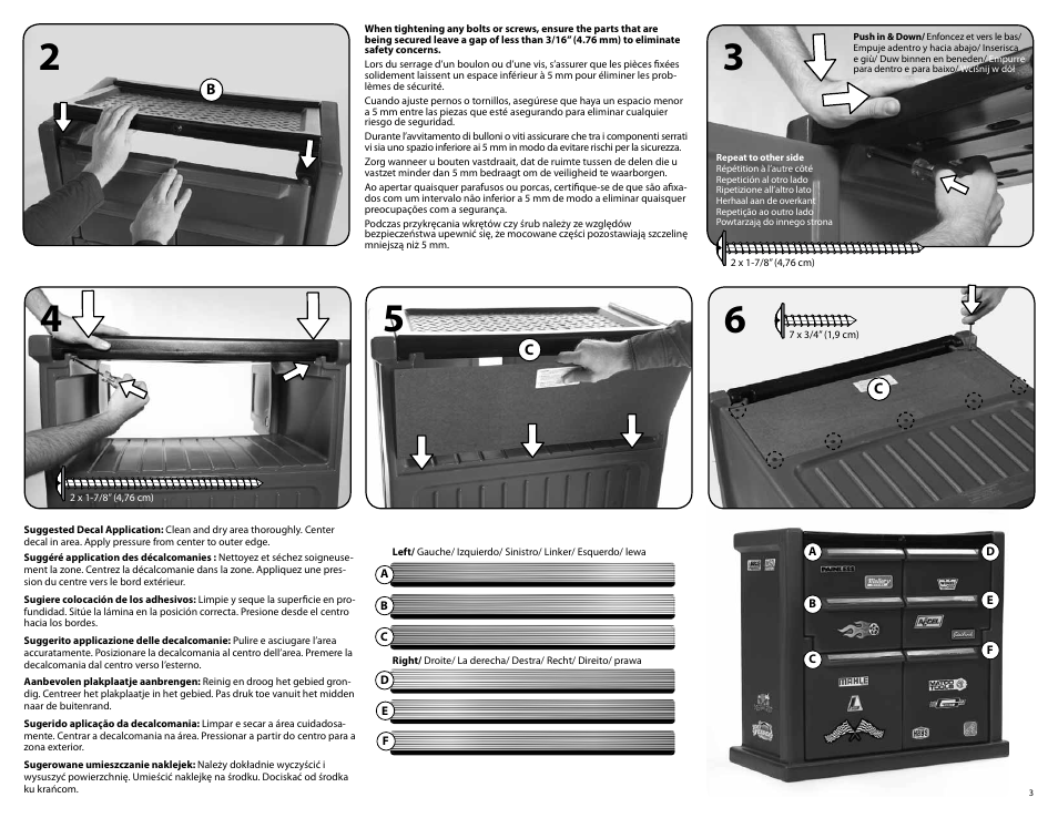 Step2 Tool Chest Dresser User Manual | Page 3 / 3