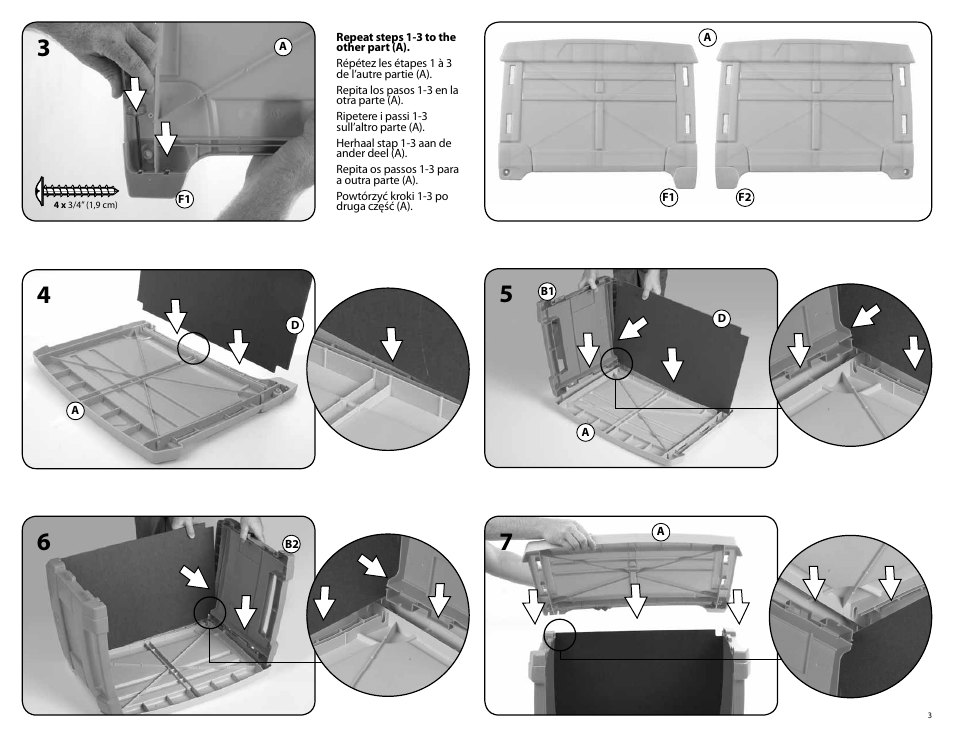 Step2 Lift & Roll Toy Box User Manual | Page 3 / 4