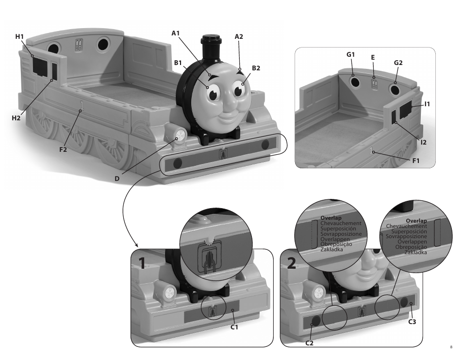 Step2 Thomas the Tank Engine™ Toddler Bed User Manual | Page 8 / 8