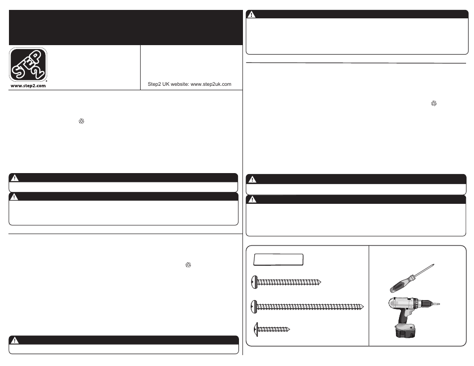 Step2 Princess Palace Twin Bed User Manual | 6 pages
