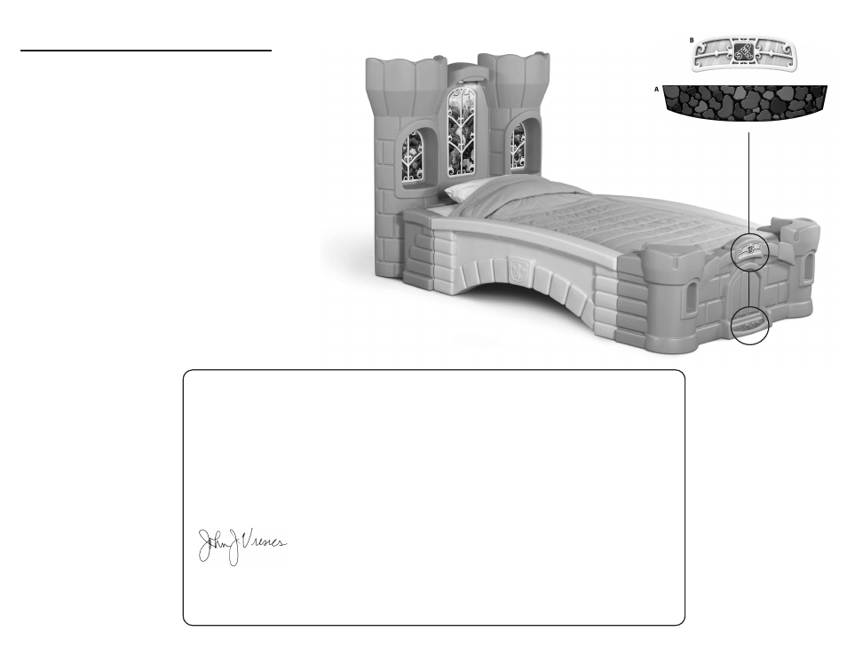 Important | Step2 Princess Palace Twin Bed User Manual | Page 5 / 6
