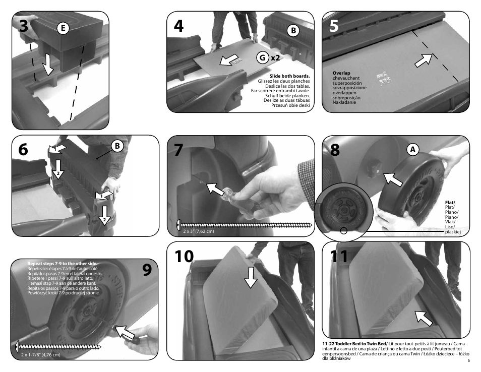 Step2 Stock Car Convertible Bed User Manual | Page 6 / 9