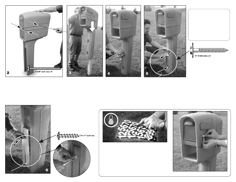 Step2 MailMaster® TrimLine Standard Mailbox User Manual | Page 2 / 2
