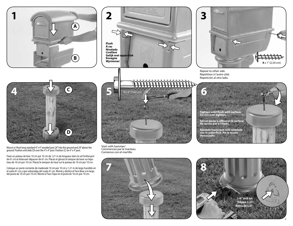 Step2 MailMaster® Classic Plus Mailbox User Manual | Page 2 / 3