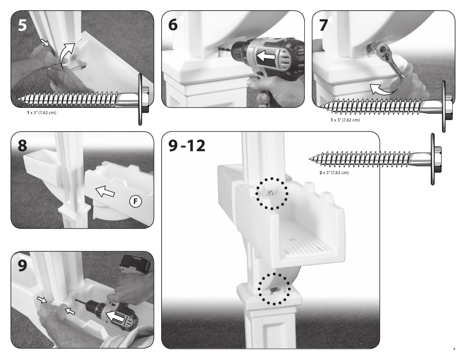 Step2 MailMaster® Hudson Mailbox with Planter User Manual | Page 4 / 6