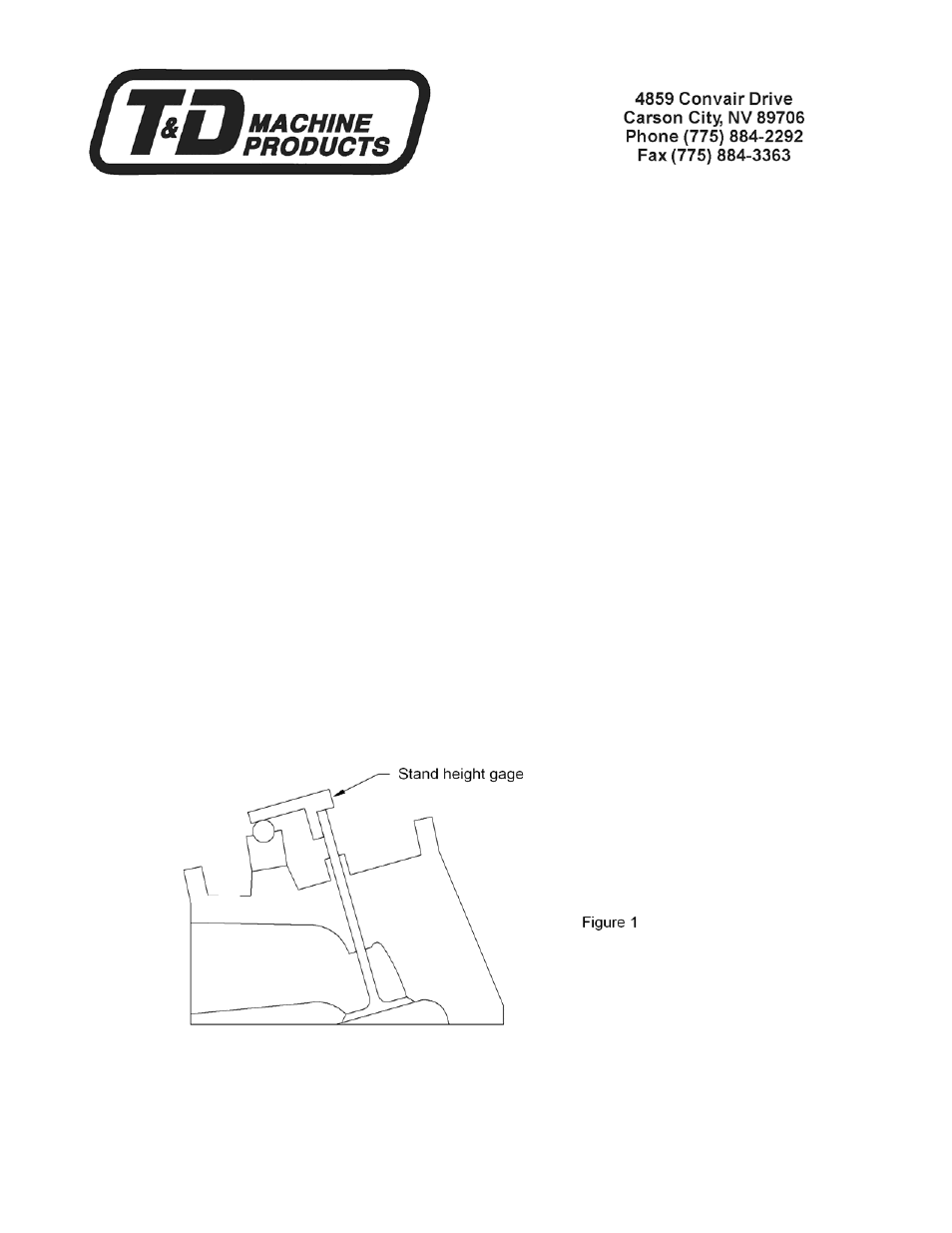 T&D Machine Products TFS 302 User Manual | 3 pages