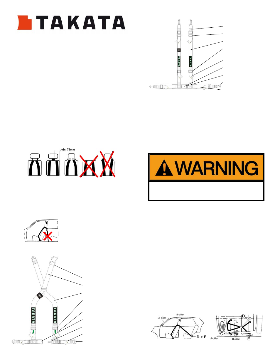 Takata Racing DRIFT III SNAP User Manual | 4 pages