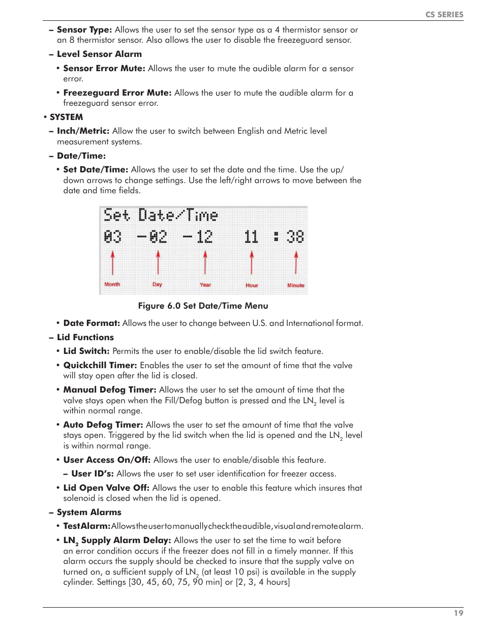 Taylor-Wharton CS Series User Manual | Page 21 / 54