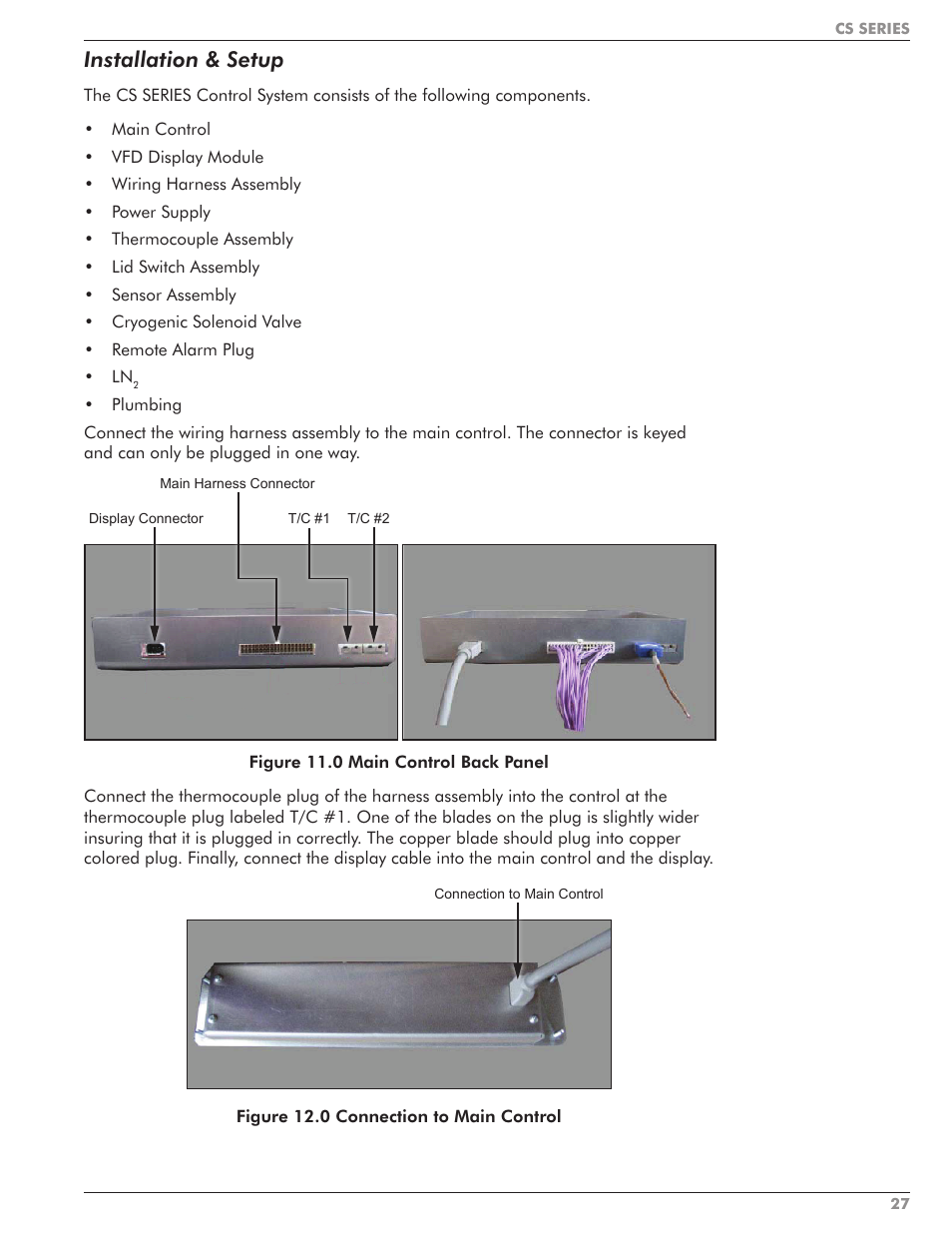 Installation & setup | Taylor-Wharton CS Series User Manual | Page 29 / 54