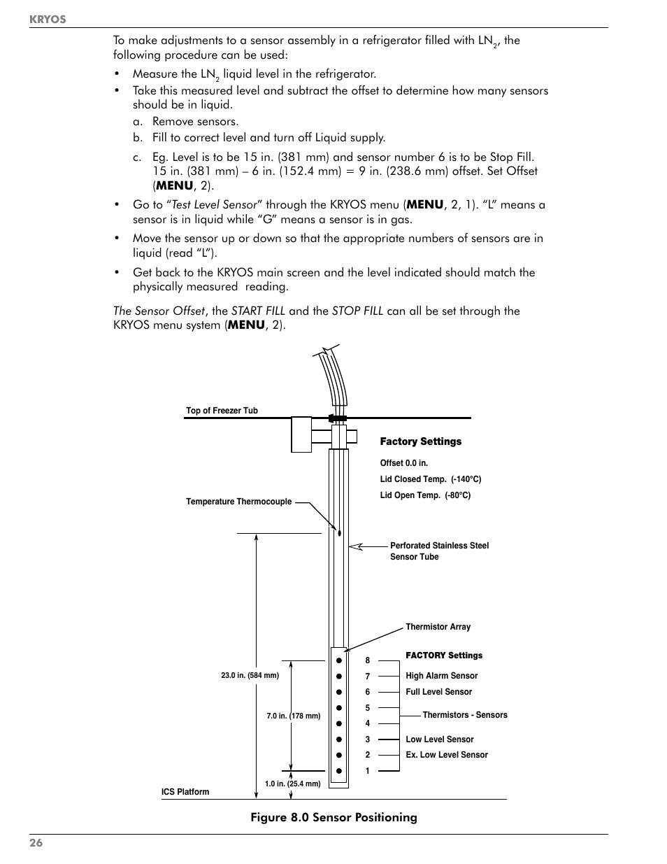 Taylor-Wharton KRYOS Controller User Manual | Page 28 / 40
