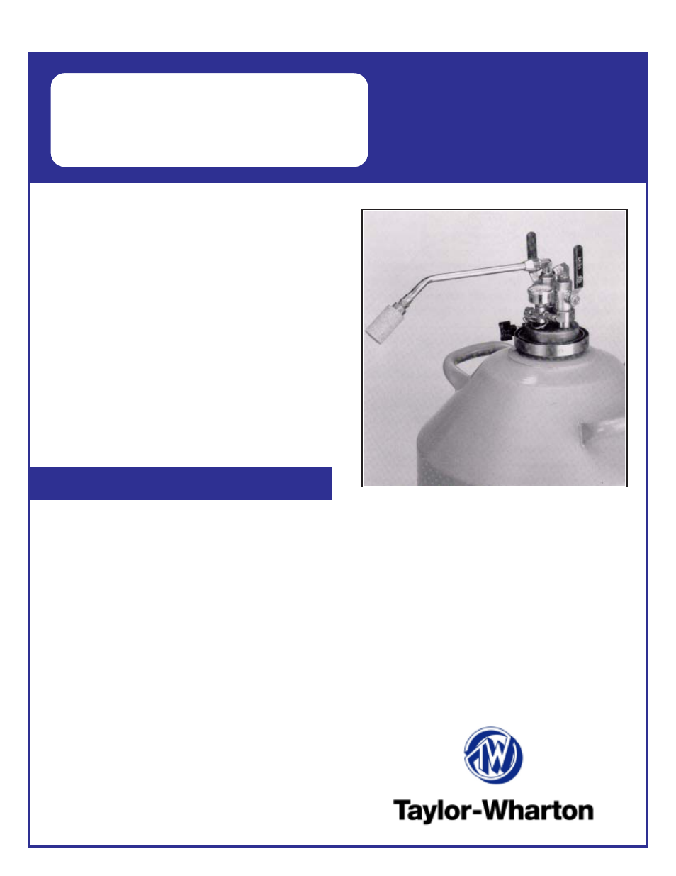 Taylor-Wharton Liquid Withdrawal Device User Manual | 4 pages