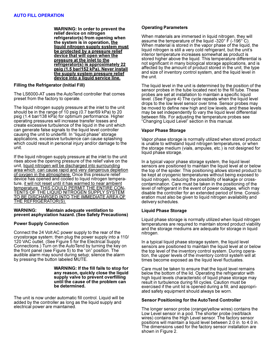 Taylor-Wharton LS Series User Manual | Page 3 / 7