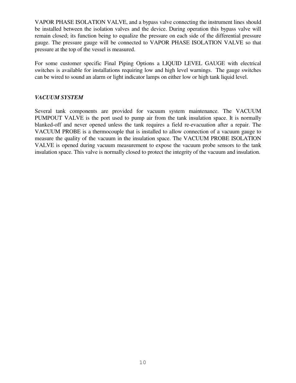 Taylor-Wharton High Capacity GST Storage Tanks User Manual | Page 10 / 33