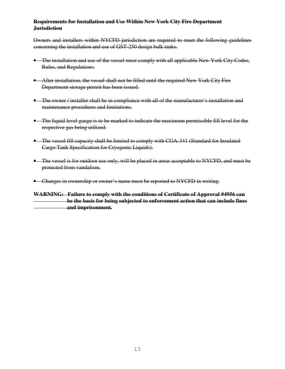 Taylor-Wharton High Capacity GST Storage Tanks User Manual | Page 13 / 33