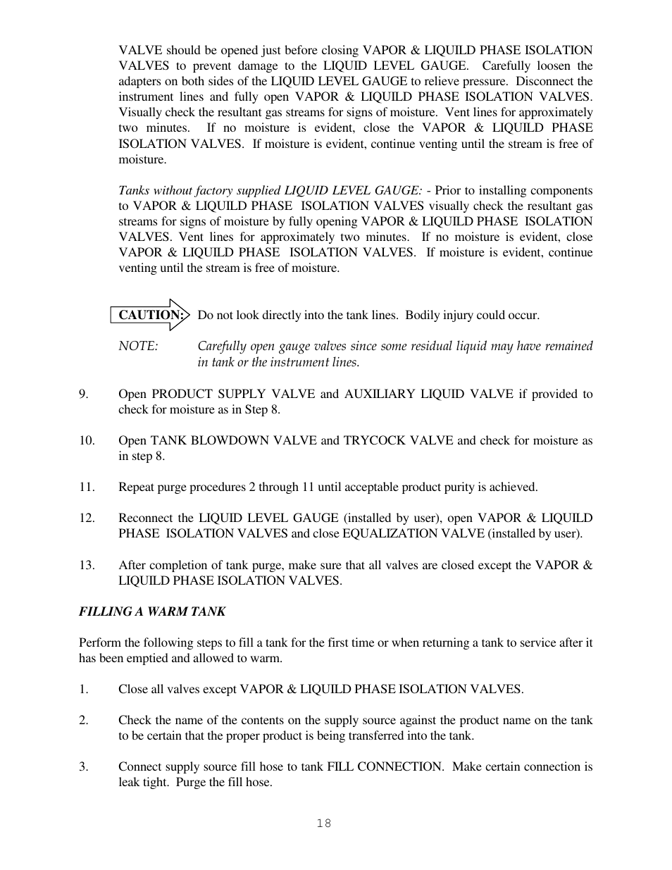 Taylor-Wharton High Capacity GST Storage Tanks User Manual | Page 18 / 33