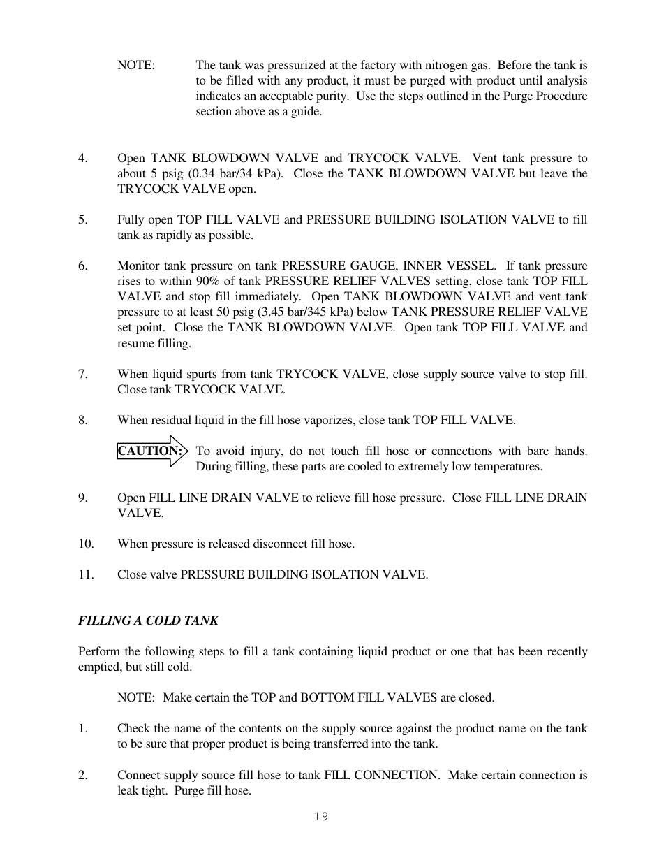Taylor-Wharton High Capacity GST Storage Tanks User Manual | Page 19 / 33