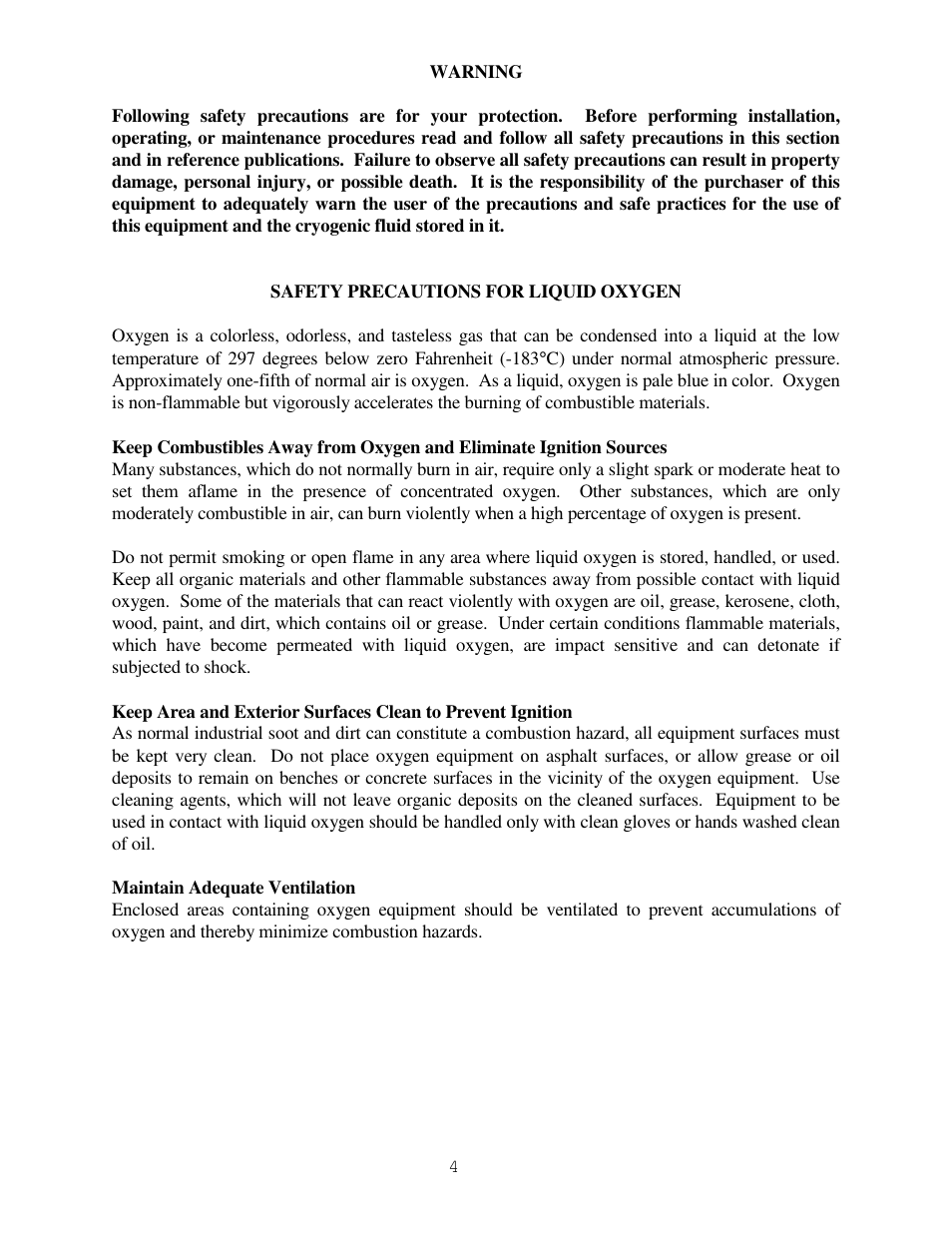 Taylor-Wharton High Capacity GST Storage Tanks User Manual | Page 4 / 33