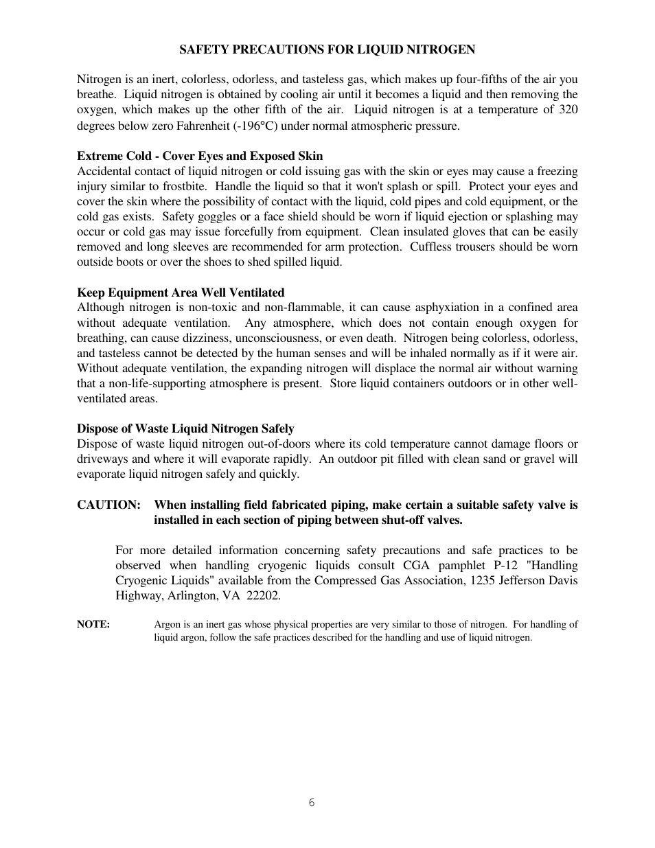 Taylor-Wharton High Capacity GST Storage Tanks User Manual | Page 6 / 33