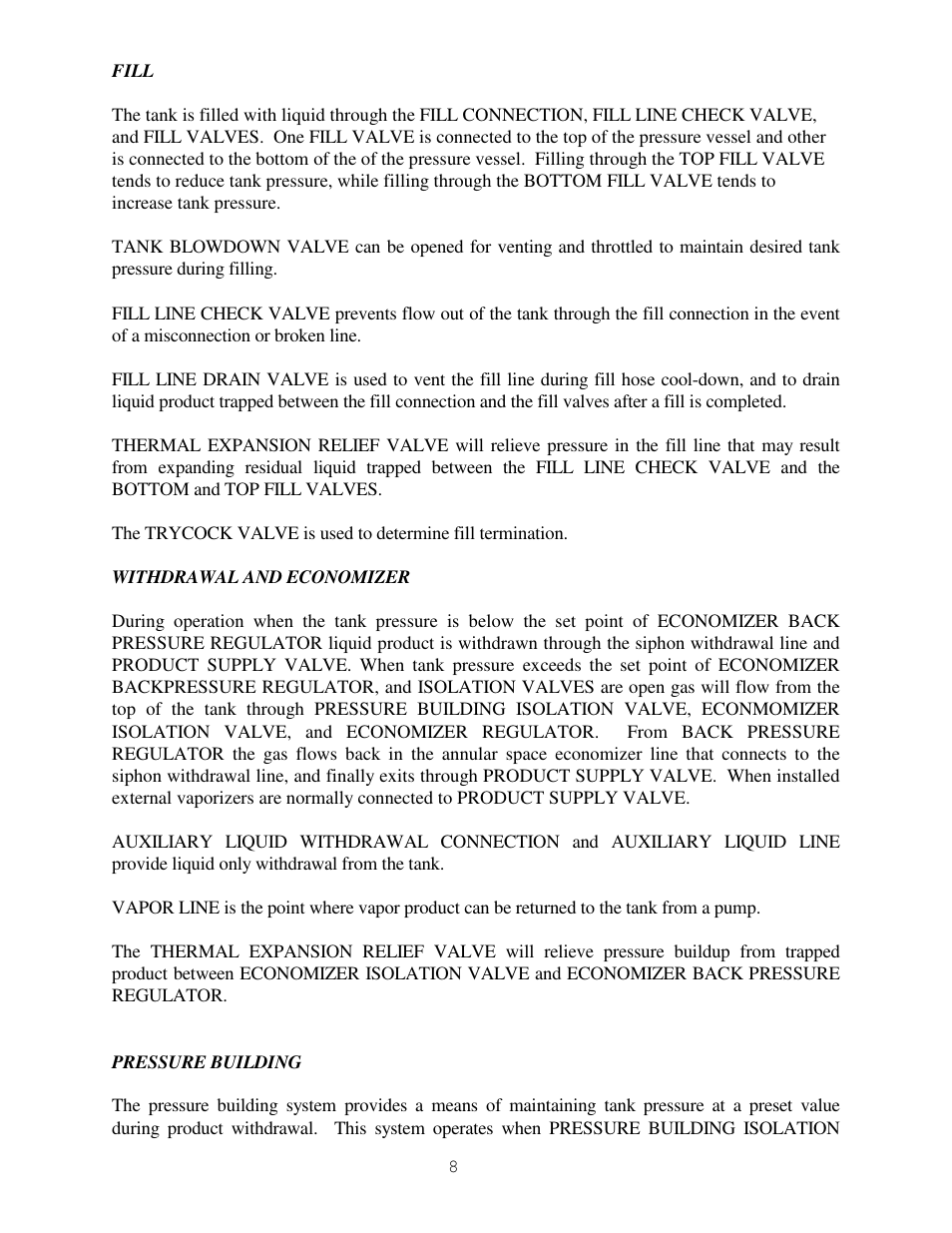 Taylor-Wharton High Capacity GST Storage Tanks User Manual | Page 8 / 33