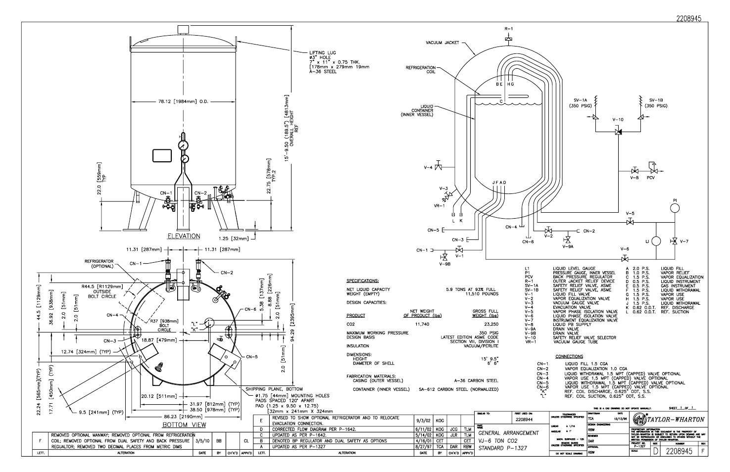 Taylor-Wharton VJ Series Tanks User Manual | Page 37 / 42