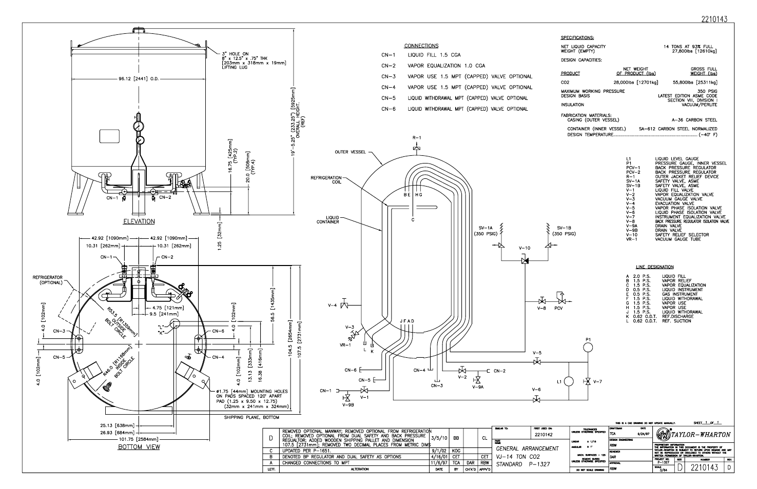 Taylor-Wharton VJ Series Tanks User Manual | Page 38 / 42