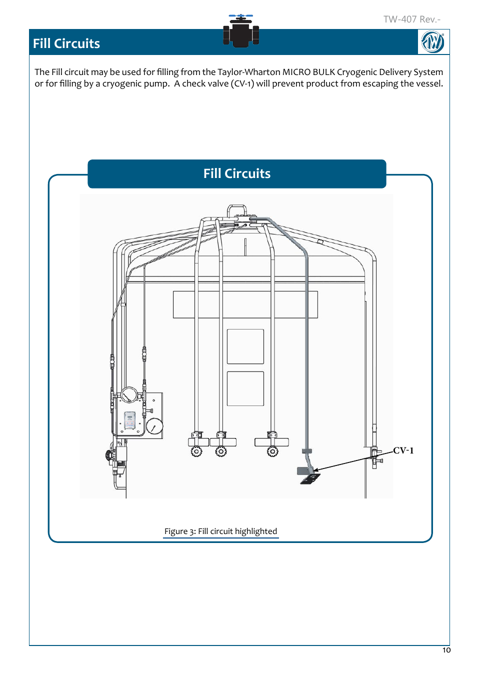 Fill circuits, Fill circuits 10 | Taylor-Wharton Microbulk Tanks User Manual | Page 12 / 36