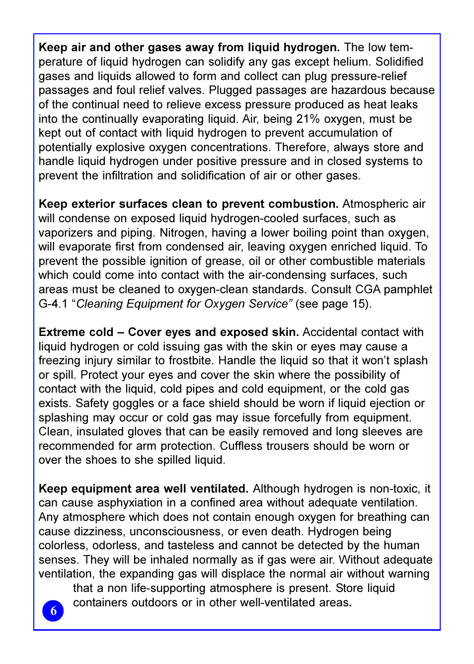 Taylor-Wharton Bulk Tank Safety Data User Manual | Page 6 / 16