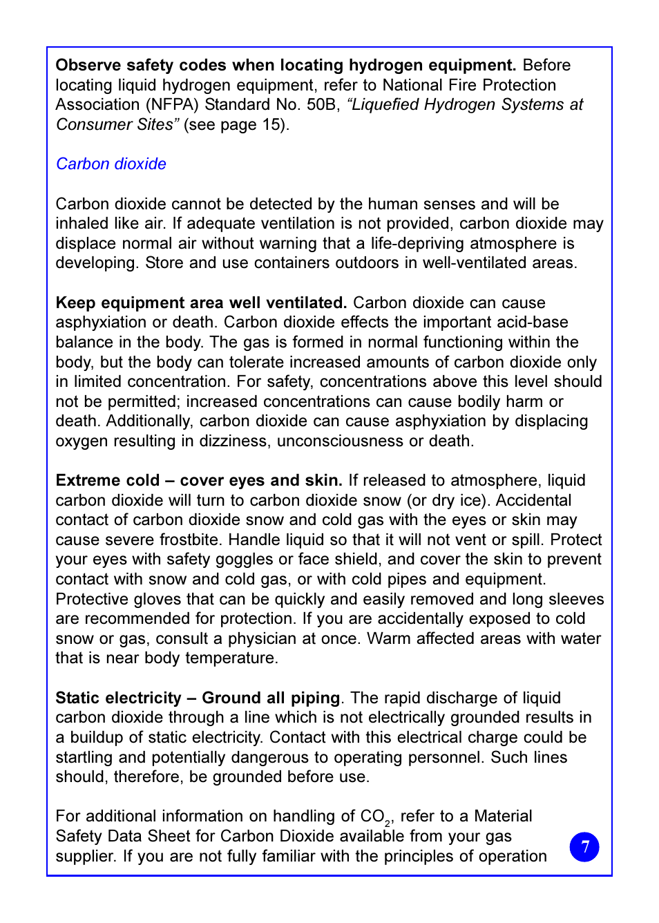 Taylor-Wharton Bulk Tank Safety Data User Manual | Page 7 / 16