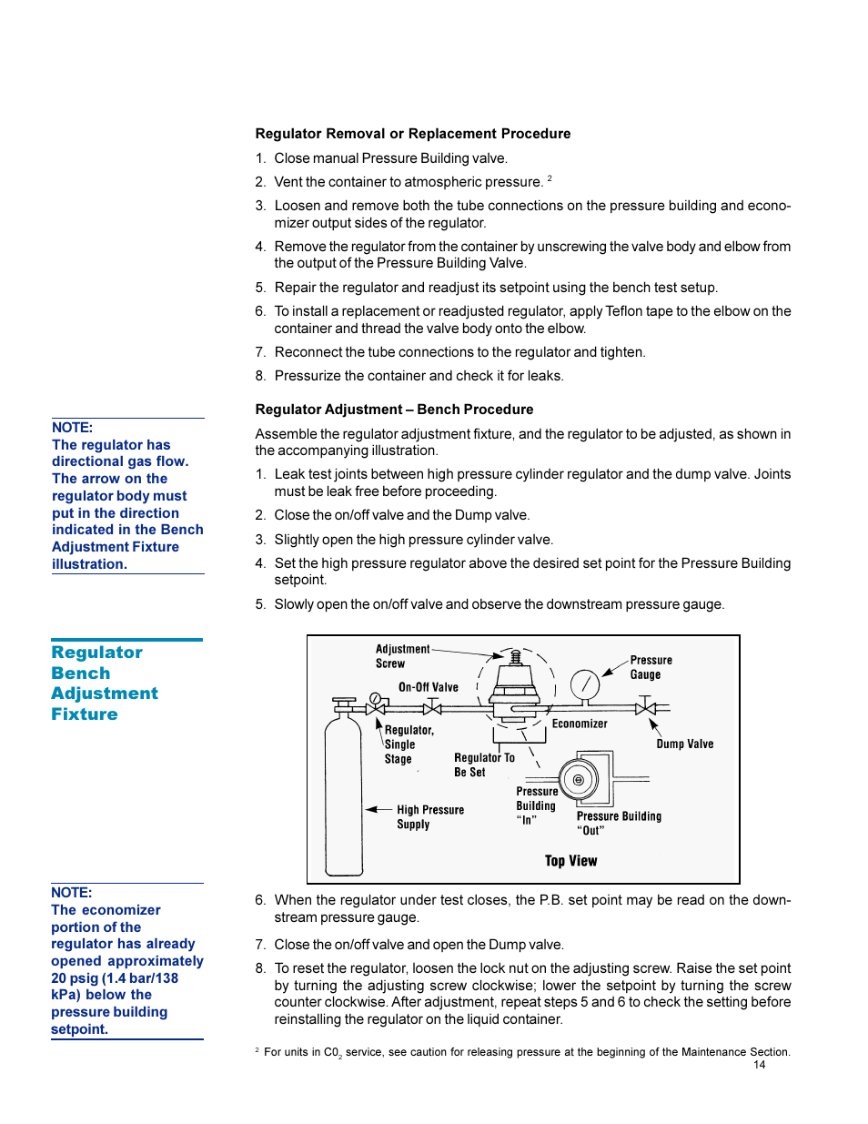 Taylor-Wharton XL-55HP (with dual regulators) User Manual | Page 14 / 26