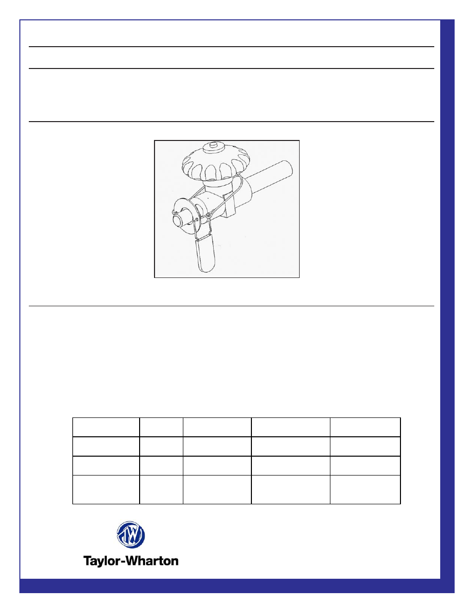 Taylor-Wharton CGA Fitting Restraint Kit User Manual | 1 page