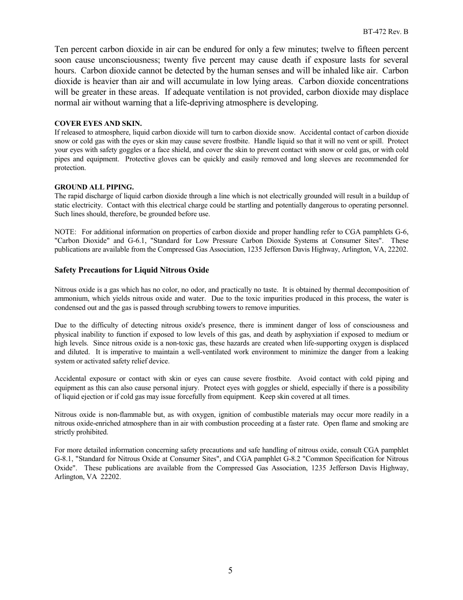 Taylor-Wharton EF-1000 User Manual | Page 5 / 26