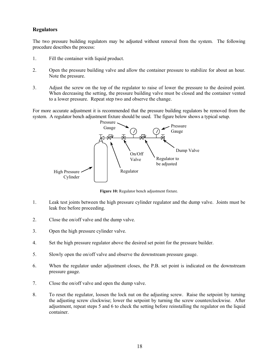 Regulators | Taylor-Wharton LP3 User Manual | Page 18 / 27