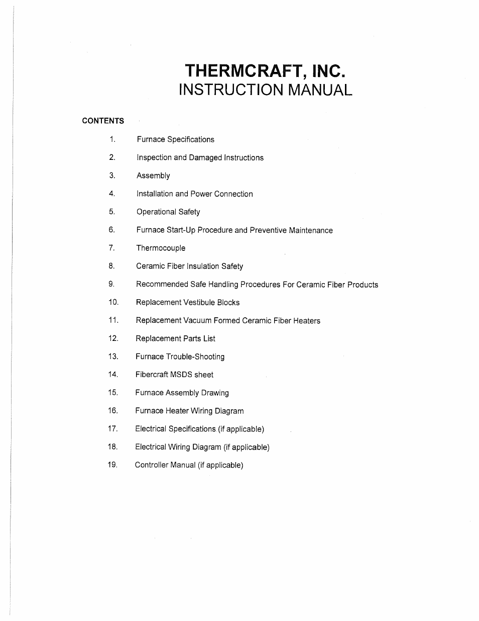 Thermcraft XST-3-0-36-3V User Manual | Page 3 / 278