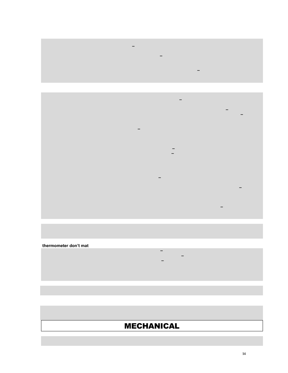 Mechanical | Thermcraft XOV-30-30-19.8-1A-SL User Manual | Page 14 / 18