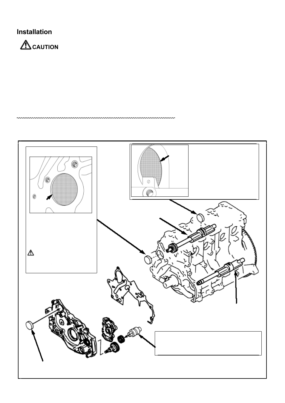 Installation, Caution, Removal of the balancer shaft belt | Removal of the balancer shaft | Tomei Powered 4G63-22 KIT User Manual | Page 6 / 8