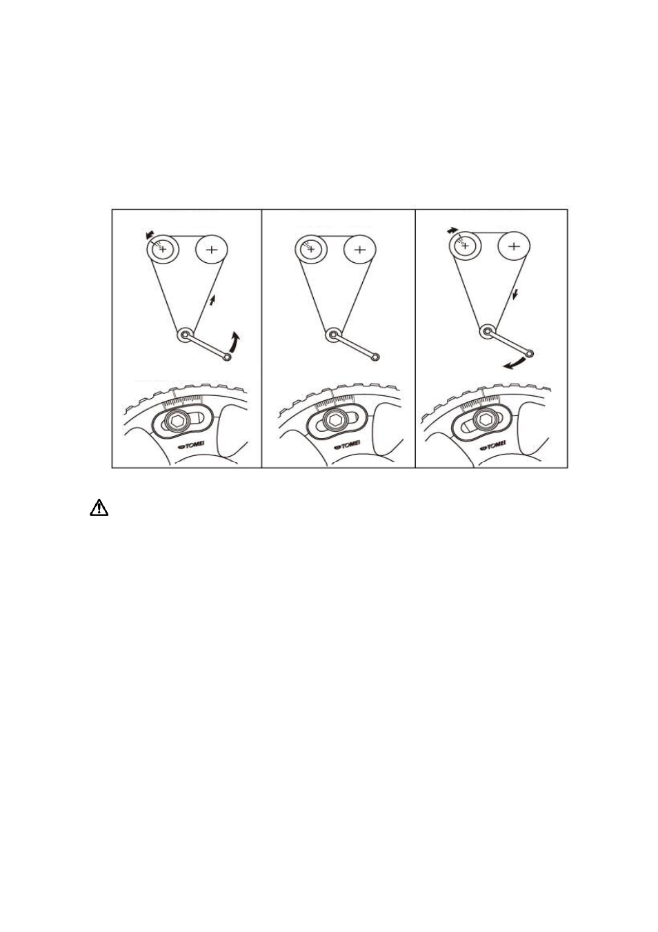Valve timing adjusting guide, Warning | Tomei Powered ADJUSTABLE CAM GEAR User Manual | Page 7 / 8