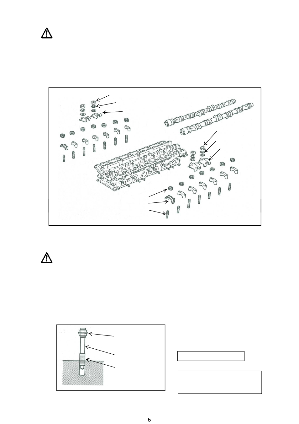 Assembly configuration caution, Stud bolt tightening caution | Tomei Powered RB26DETT CAM CAP STUDS BOLTS User Manual | Page 6 / 8