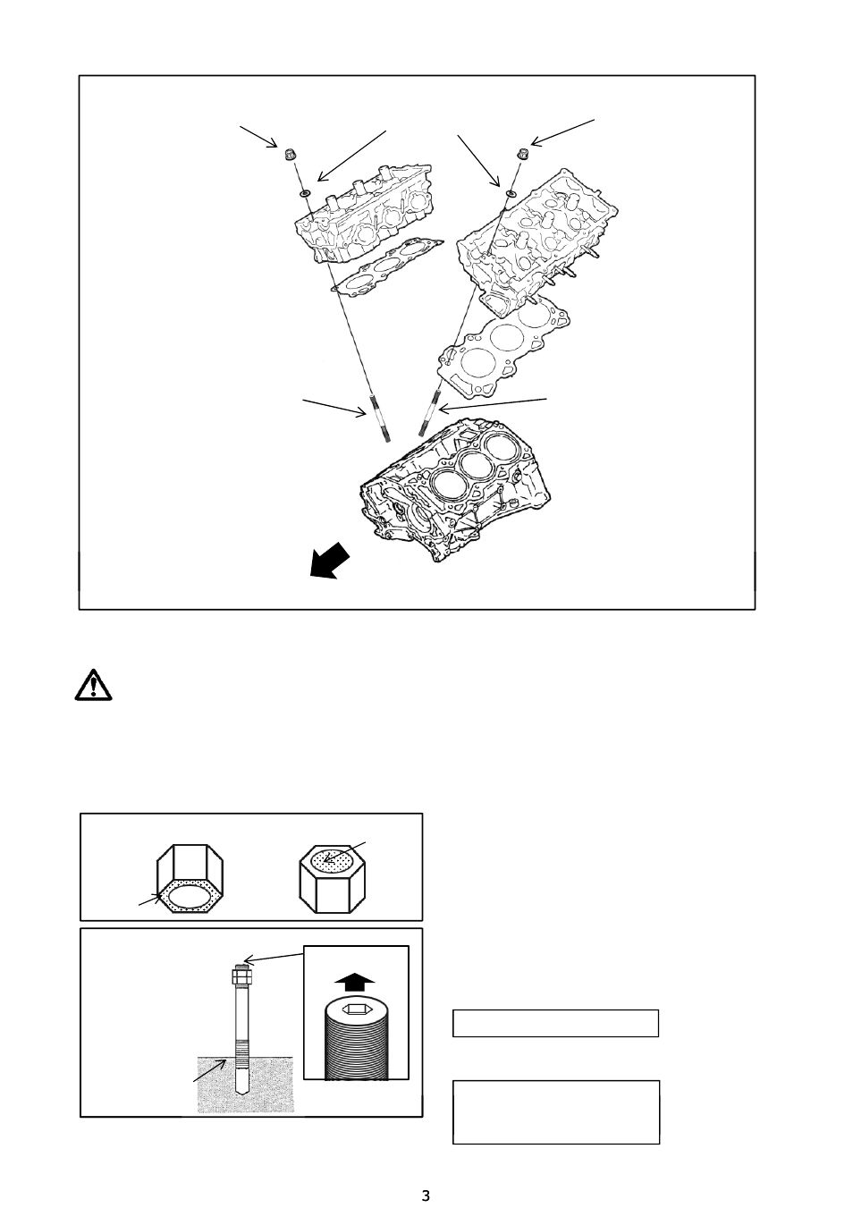 組み付け構成, スタッドボルト取り付け 注 意 | Tomei Powered VQ35DE HEAD STUD BOLTS User Manual | Page 3 / 8