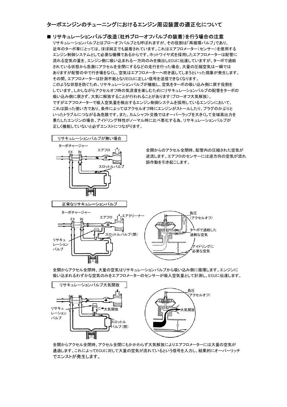 ターボエンジンのチューニングにおけるエンジン周辺装置の適正化について | Tomei Powered ARMS M8260 User Manual | Page 3 / 36