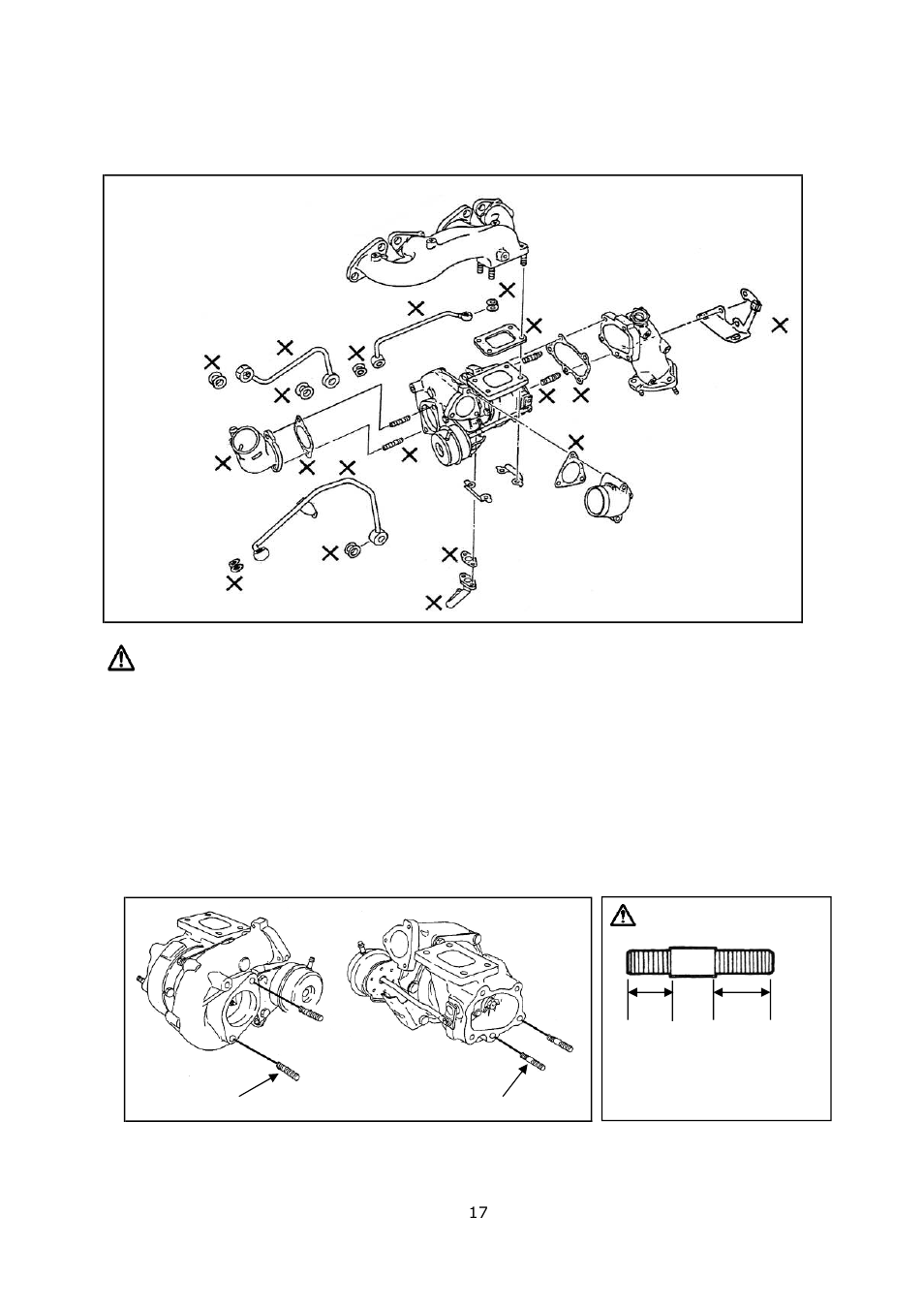 Removal of the stock turbine, Caution, Installing the manifold | Tomei Powered ARMS M7960 User Manual | Page 17 / 28