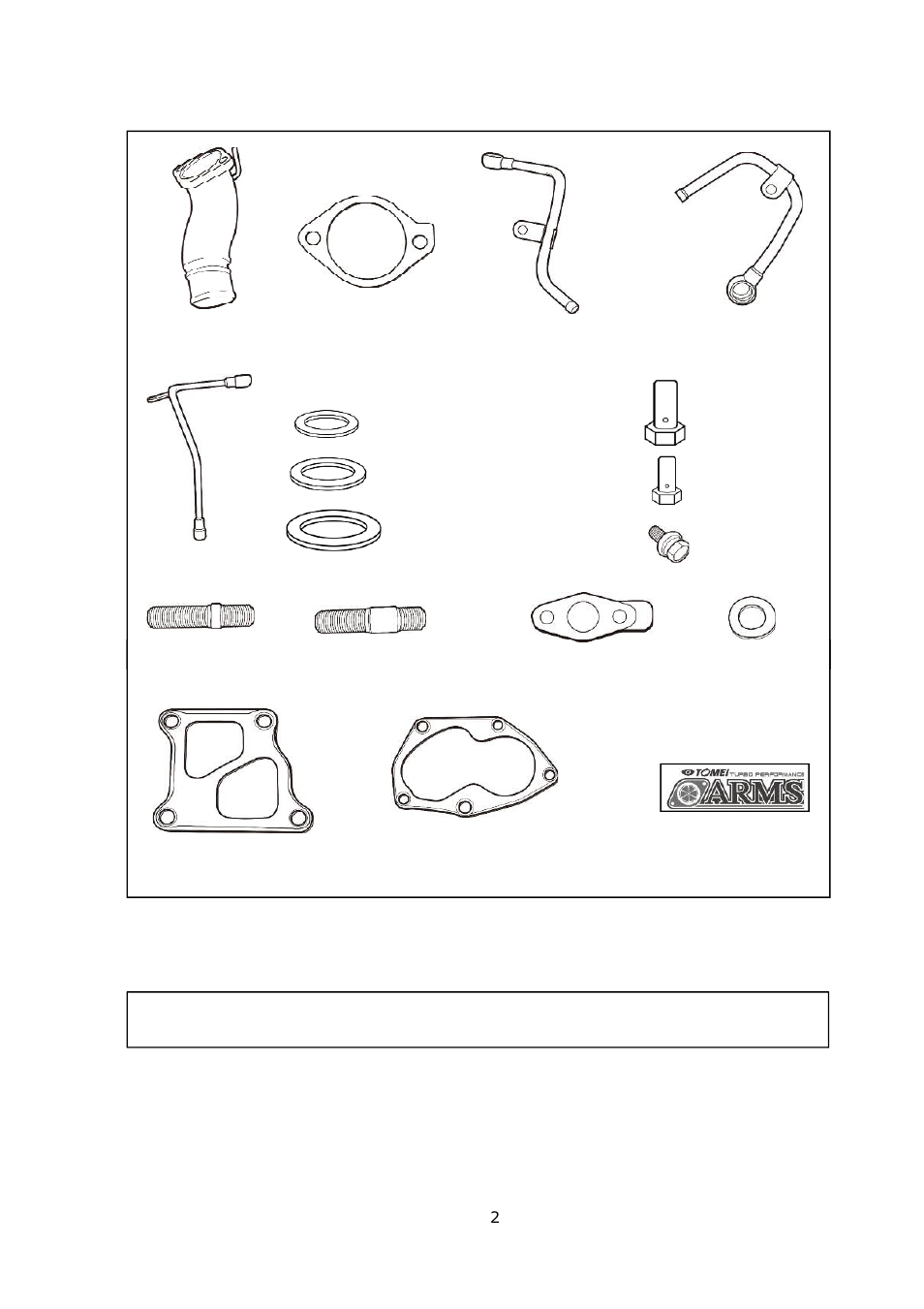 部品構成, 作業に必要な工具類 | Tomei Powered ARMS M7960 User Manual | Page 2 / 16