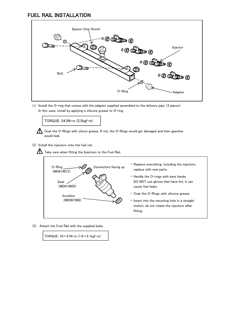 Fuel rail installation | Tomei Powered FUEL RAIL User Manual | Page 11 / 16