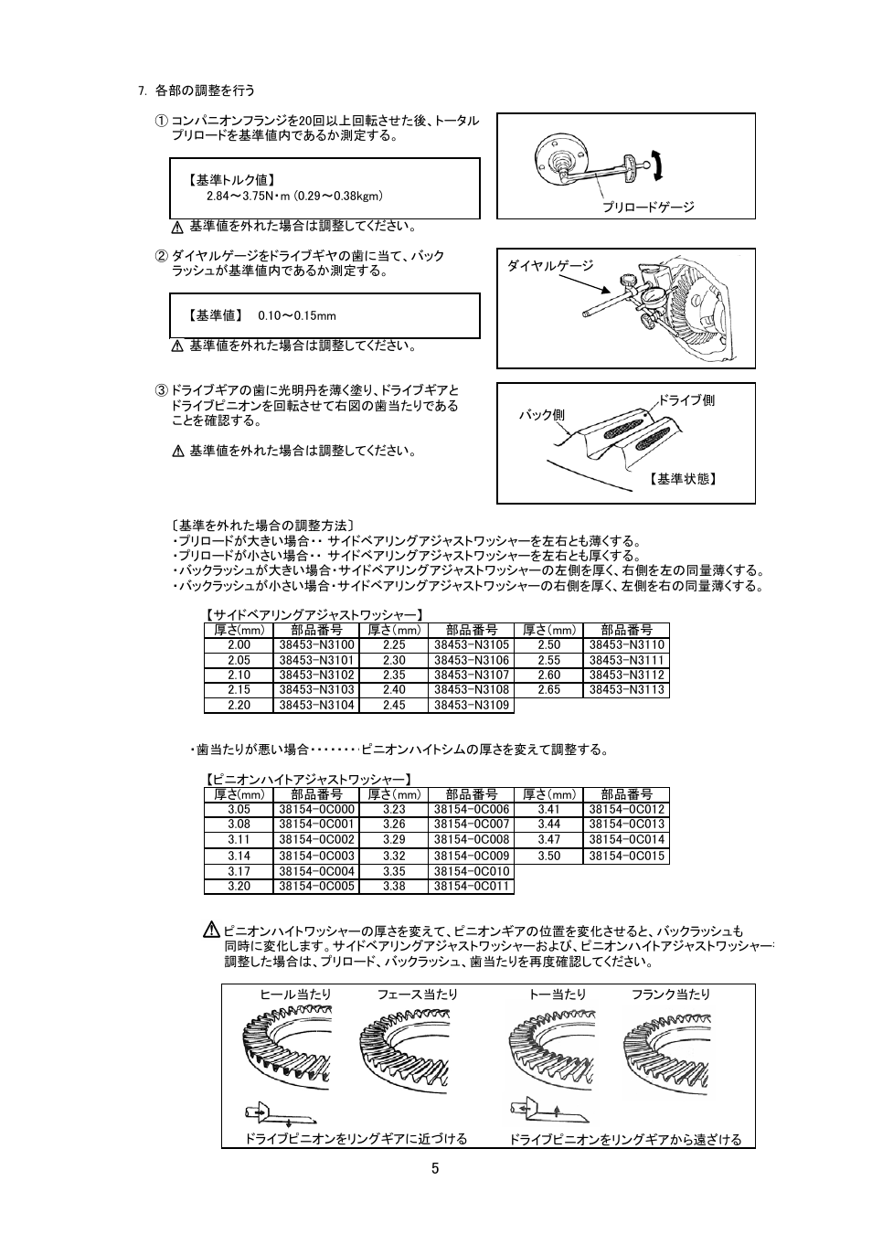Tomei Powered FINAL GEAR KIT FOR HA PRO KIT User Manual | Page 5 / 12
